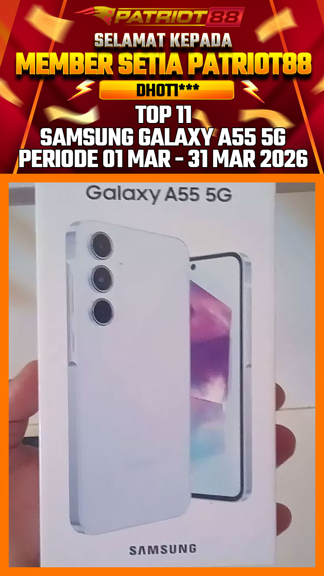 Bukti SAMSUNG GALAXY A55 5G