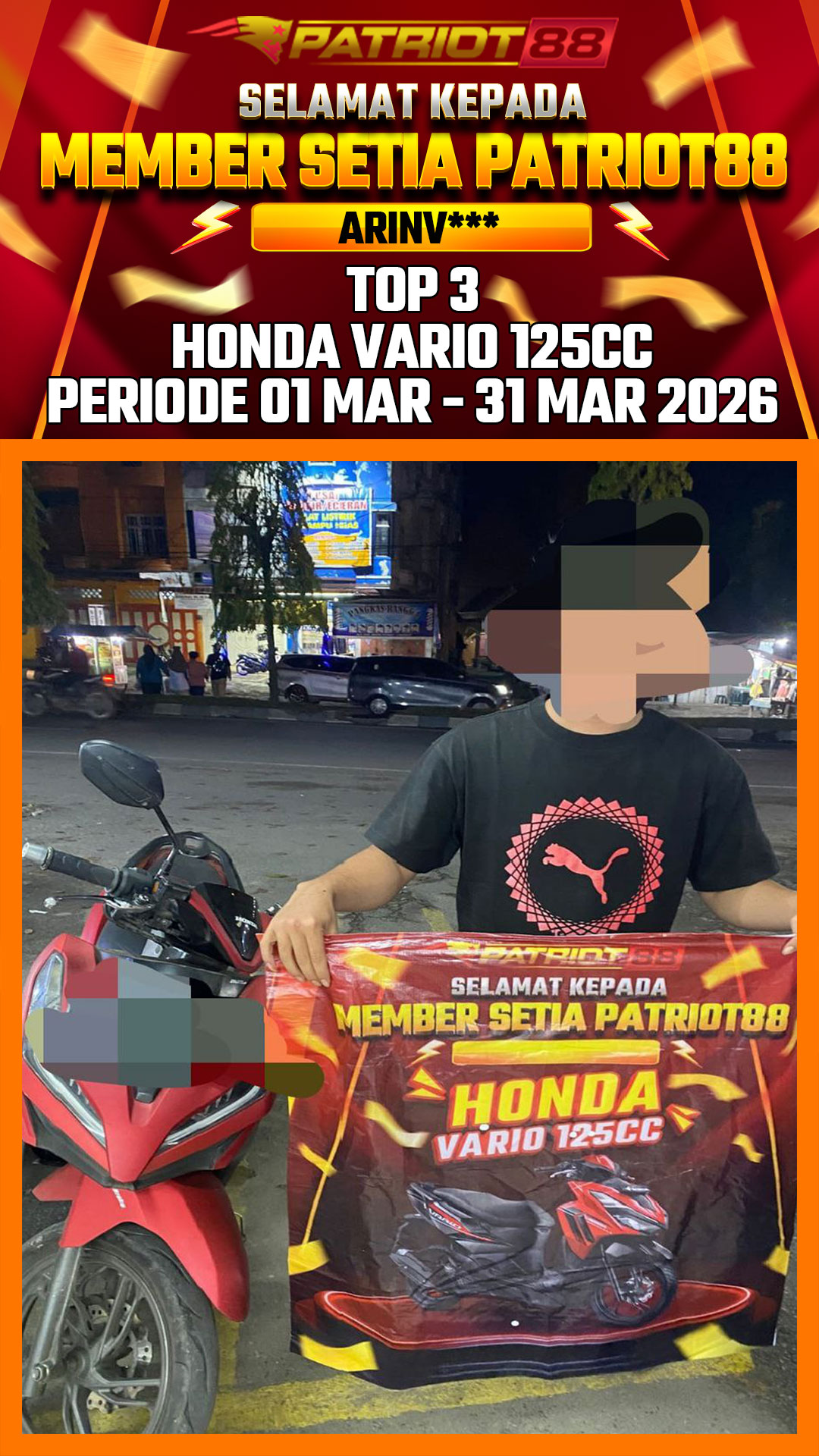 Bukti HONDA VARIO 125CC