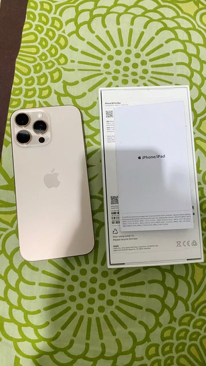 Bukti IPHONE 16 PRO MAX